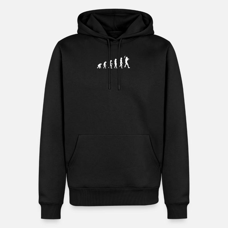 EVOLUTION OF ARCHEOLOGISTS - Männer Premium Bio Hoodie - Schwarz