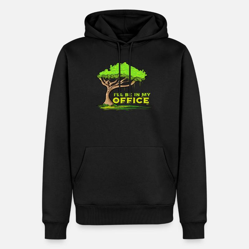 Baumkletterer Baumpfleger Arborist Baumpflege - Männer Premium Bio Hoodie - Schwarz
