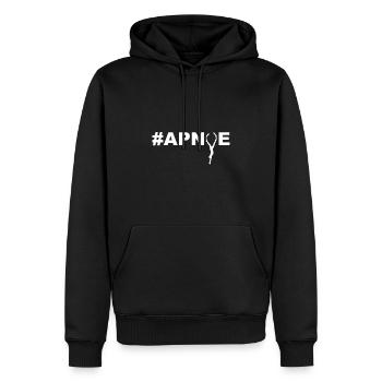 Hashtag Apnoe mit Apnoetaucher Apnoe Taucher - Männer Premium Bio Hoodie - Schwarz - Vorne - Nico (187cm)