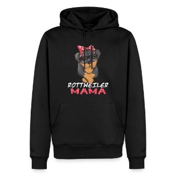 Hunderasse Rottweiler Mama Hundebesitzer Spruch - Männer Premium Bio Hoodie - Schwarz - Vorne - Nico (187cm)