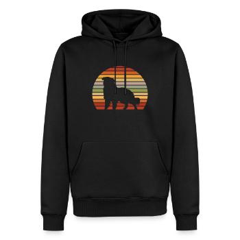 Do Khyi Vintage Grafik Tibetdogge Geschenk - Männer Premium Bio Hoodie - Schwarz - Vorne - Nico (187cm)
