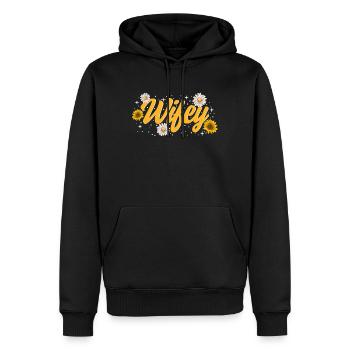 Ehefrau und Ehemann Hemd Valentinstag Herr und Frau - Männer Premium Bio Hoodie - Schwarz - Vorne - Nico (187cm)