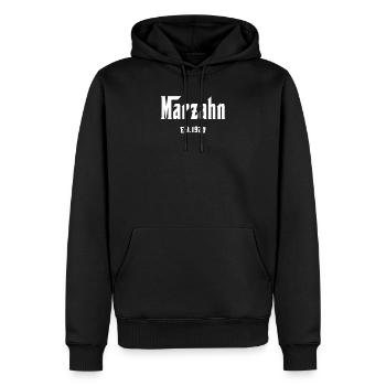 Berlin Tshirt Ostbezirk Marzahn Berliner Original - Männer Premium Bio Hoodie - Schwarz - Vorne - Nico (187cm)