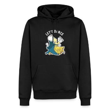 Foxtrot école de danse classe de danse danse drôle - Sweat à capuche Premium bio Homme - noir - Devant - Nico (187cm)
