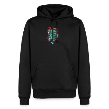 Muay Thai Monster Thai Boxing Gifts Thai Fighters - Sweat à capuche Premium bio Homme - noir - Devant - Nico (187cm)