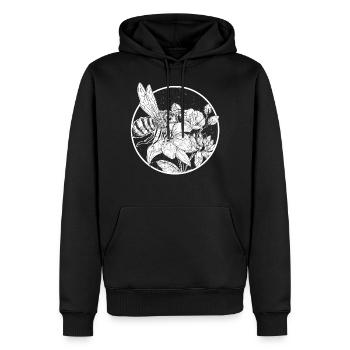 Biene Imker Hummel Zeidler Honig Geschenk Wabe - Männer Premium Bio Hoodie - Schwarz - Vorne - Nico (187cm)