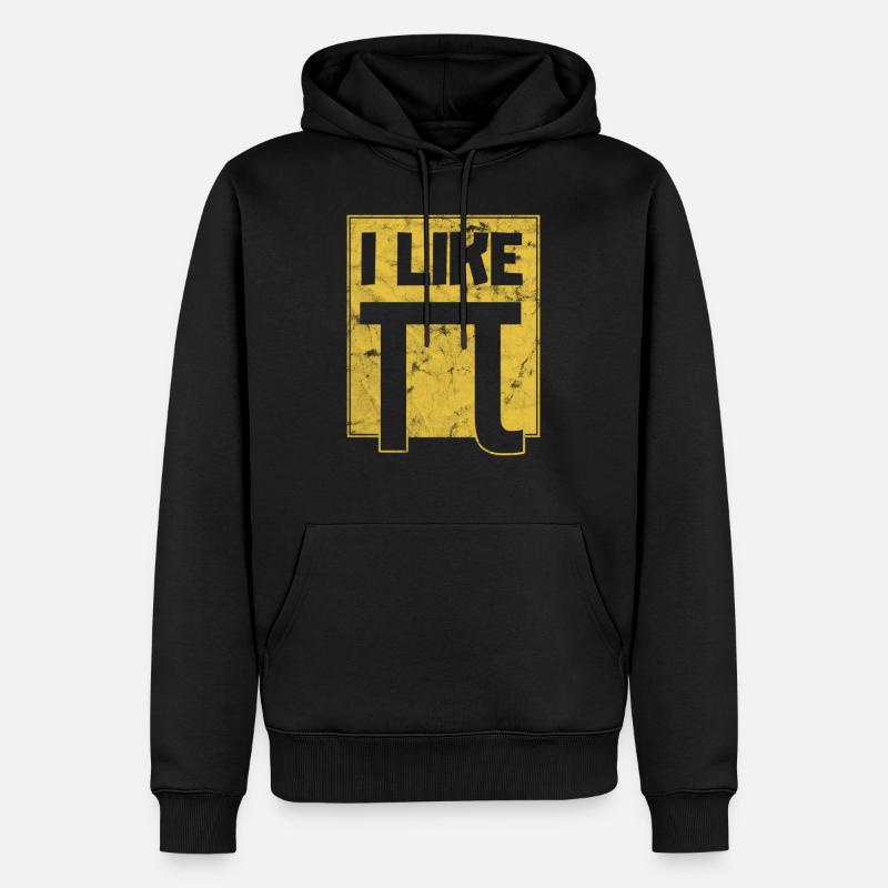 I Like Pi Pi Day - Männer Premium Bio Hoodie - Schwarz