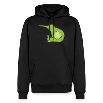 Kiwi bird - Men’s Premium Organic Hoodie - black - Front - Nico (187cm)