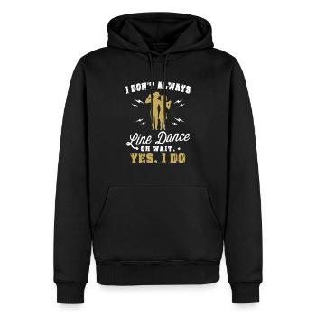 Linedance Western Riverdance Danser idée cadeau - Sweat à capuche Premium bio Homme - noir - Devant - Nico (187cm)