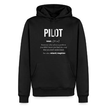 pilot - Ekologisk premiumluvtröja herr - svart - Fram - Nico (187cm)
