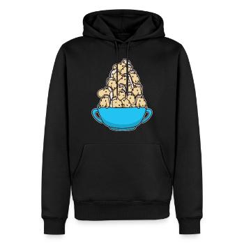 Fjordpferd Niedliche Fjordpferde Pferdeliebhaber - Männer Premium Bio Hoodie - Schwarz - Vorne - Nico (187cm)