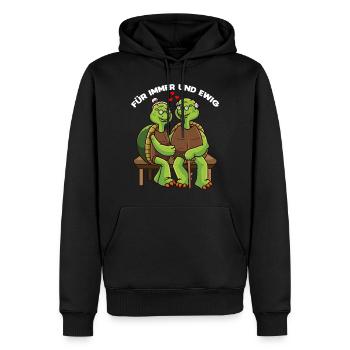 Geschenke für Großeltern Goldene Hochzeit - Männer Premium Bio Hoodie - Schwarz - Vorne - Nico (187cm)