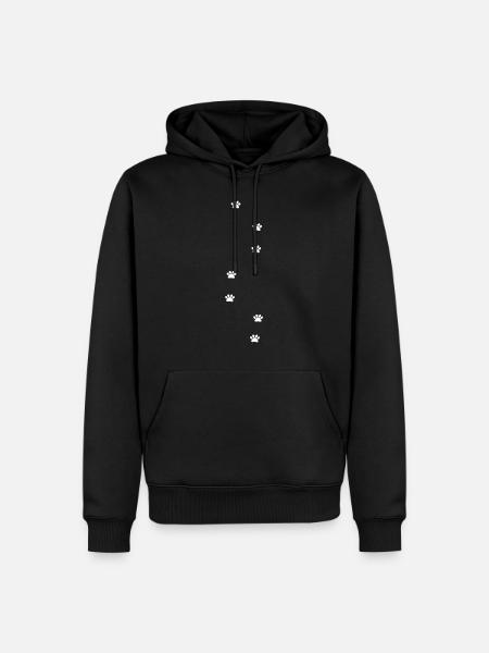 Paws - Men’s Premium Organic Hoodie - black