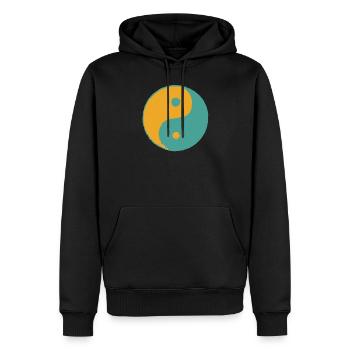 Tai Chi Chuan Yin Yang - Men’s Premium Organic Hoodie - black - Front - Nico (187cm)