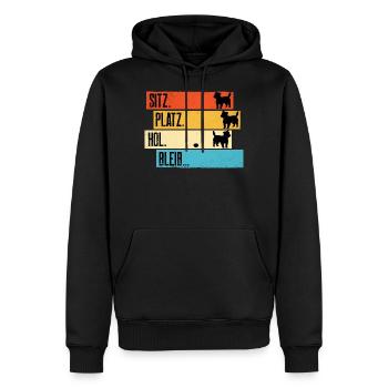 Jack Russel Apportiert nicht! Witz - Männer Premium Bio Hoodie - Schwarz - Vorne - Nico (187cm)