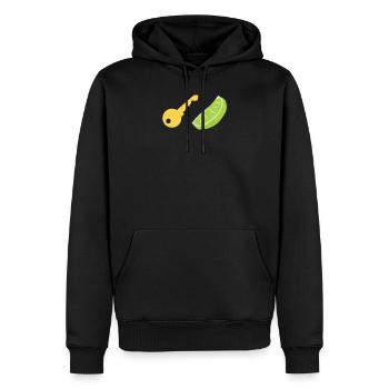 Key Lime Pi - Math nerd Pi Day - Sweat à capuche Premium bio Homme - noir - Devant - Nico (187cm)