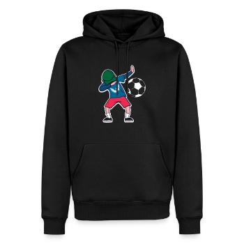 Dabbing Football - Sweat à capuche Premium bio Homme - noir - Devant - Nico (187cm)