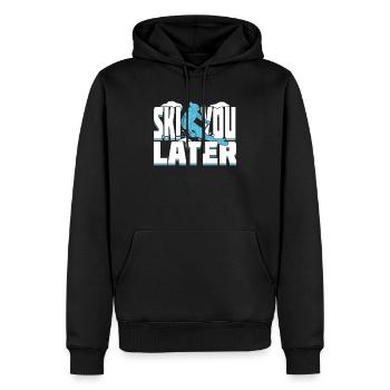Lustiges Ski Skifahrer Skilehrer Geschenk - Männer Premium Bio Hoodie - Schwarz - Vorne - Nico (187cm)