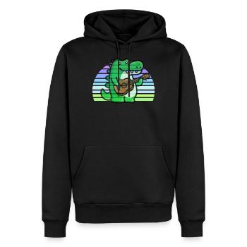 Alligator Gitarre Sonnenuntergang - Männer Premium Bio Hoodie - Schwarz - Vorne - Nico (187cm)