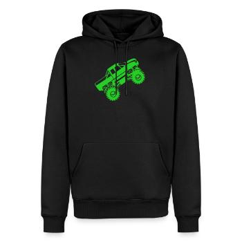 Monster Truck Monstertruck Pickup Van Geschenk - Männer Premium Bio Hoodie - Schwarz - Vorne - Nico (187cm)