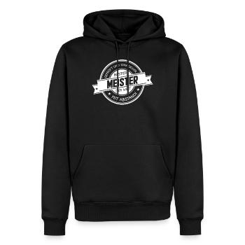 Bester Meister der Welt Geschenkidee - Männer Premium Bio Hoodie - Schwarz - Vorne - Nico (187cm)