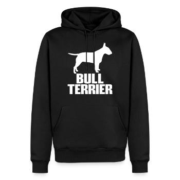 Bullterrier Bull Race de chien race - Sweat à capuche Premium bio Homme - noir - Devant - Nico (187cm)