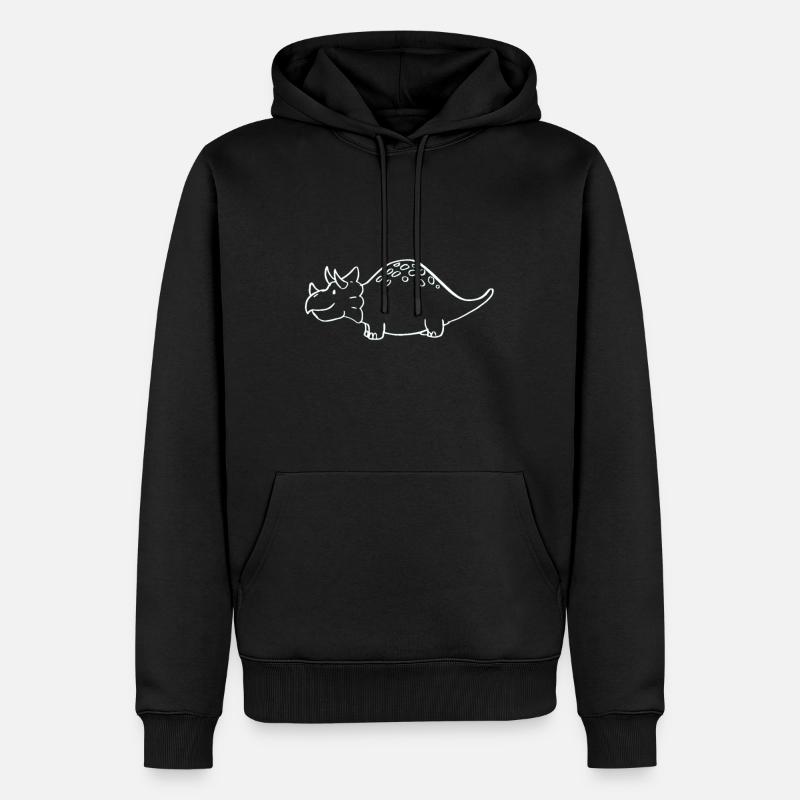 mignon Dino - Sweat à capuche Premium bio Homme - noir