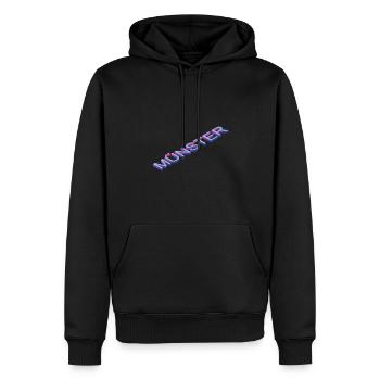 Münster - Männer Premium Bio Hoodie - Schwarz - Vorne - Nico (187cm)