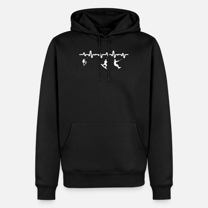 Wakeboard - Männer Premium Bio Hoodie - Schwarz