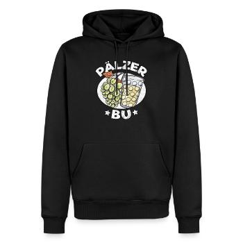 Pälzer Bu Lustig Pfälzer Geschenk Wein Schorle - Männer Premium Bio Hoodie - Schwarz - Vorne - Nico (187cm)
