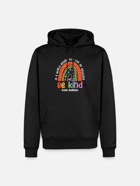 Autism Awareness - Men’s Premium Organic Hoodie - black