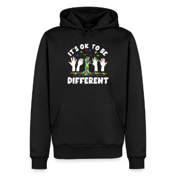 Autismus Bewusstsein - Männer Premium Bio Hoodie - Schwarz - Vorne - Nico (187cm)