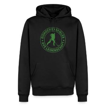 Eishockey Eishockey Sprüche Geschenk - Männer Premium Bio Hoodie - Schwarz - Vorne - Nico (187cm)