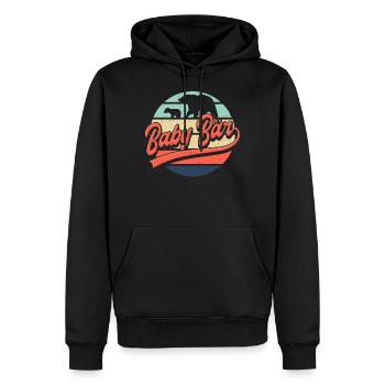 Baby Bär Geschenk Papa Bär Partnerlook - Männer Premium Bio Hoodie - Schwarz - Vorne - Nico (187cm)
