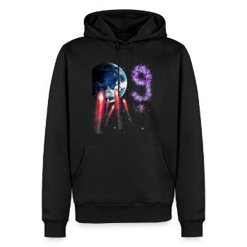 9. Geburtstag - Männer Premium Bio Hoodie - Schwarz - Vorne - Nico (187cm)