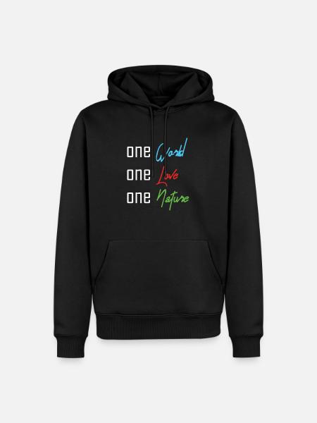 Sustainability - Nachhaltigkeit - Men’s Premium Organic Hoodie - black