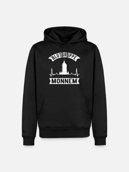Mannheim Monnem Mannheimer Geschenkidee - Männer Premium Bio Hoodie - Schwarz