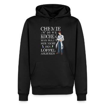 Chemie lustiger Spruch Wissenschaft Lehrer Nerd - Männer Premium Bio Hoodie - Schwarz - Vorne - Nico (187cm)