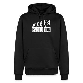 Handball Evolution Ballsport Handballer - Männer Premium Bio Hoodie - Schwarz - Vorne - Nico (187cm)