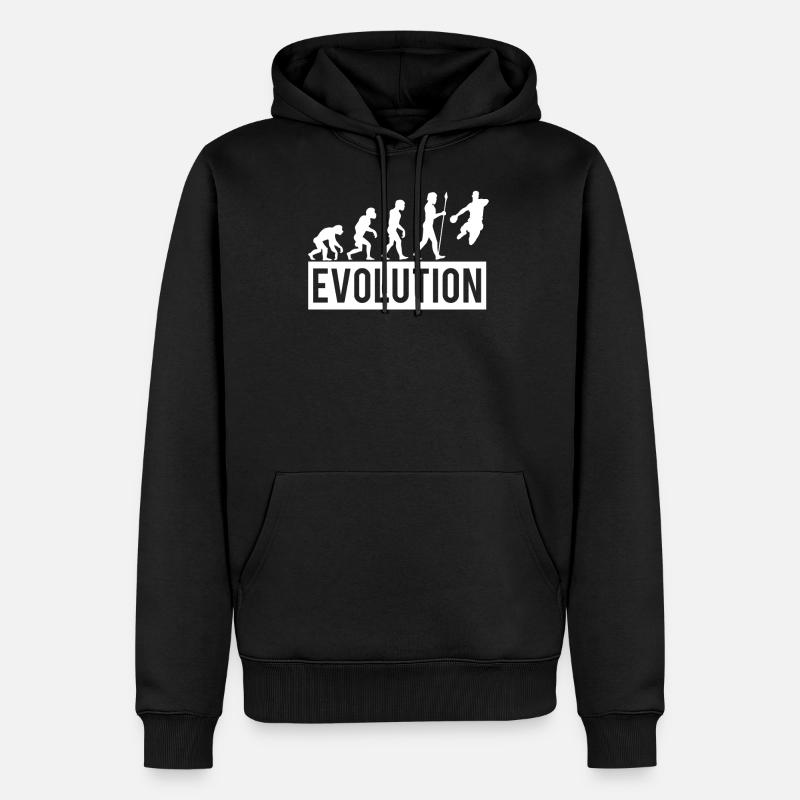 Handball Evolution Ballsport Handballer - Sweat à capuche Premium bio Homme - noir