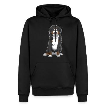 Berner Sennenhund Geschenk - Sweat à capuche Premium bio Homme - noir - Devant - Nico (187cm)