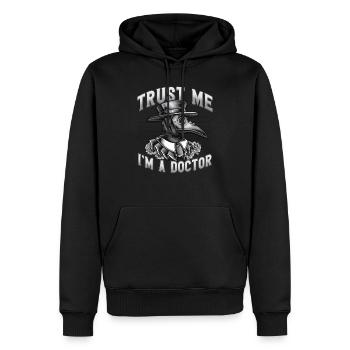 Pestdoktor Doktor Pest Steampunk Gothic Geschenk - Männer Premium Bio Hoodie - Schwarz - Vorne - Nico (187cm)