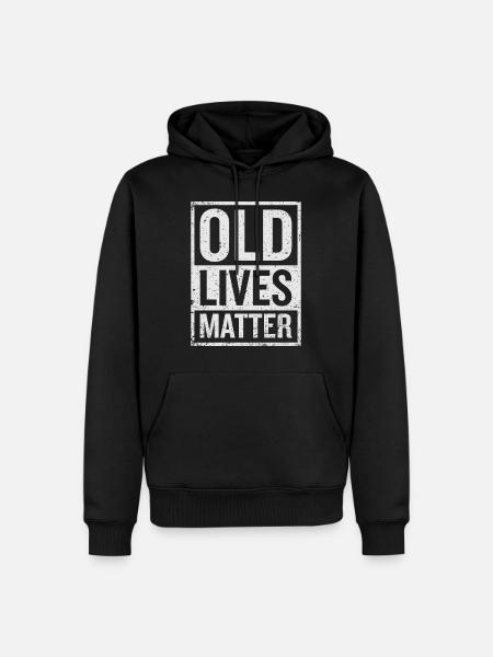 Old Grandparents Lives Matter Elders - Men’s Premium Organic Hoodie - black