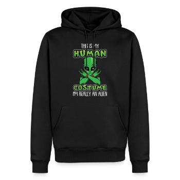 Dies Ist Mein Menschliches Kostüm - Männer Premium Bio Hoodie - Schwarz - Vorne - Nico (187cm)