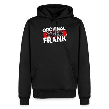 Oberfranken Franken Fränkisches Geschenk - Männer Premium Bio Hoodie - Schwarz - Vorne - Nico (187cm)