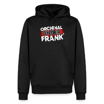Unterfranken Franken Fränkisches Geschenk - Männer Premium Bio Hoodie - Schwarz - Vorne - Nico (187cm)