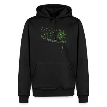 Mental Health Positive Energy - Men’s Premium Organic Hoodie - black - Front - Nico (187cm)