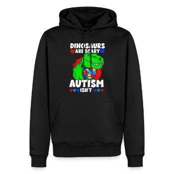Autismus Bewusstsein - Männer Premium Bio Hoodie - Schwarz - Vorne - Nico (187cm)