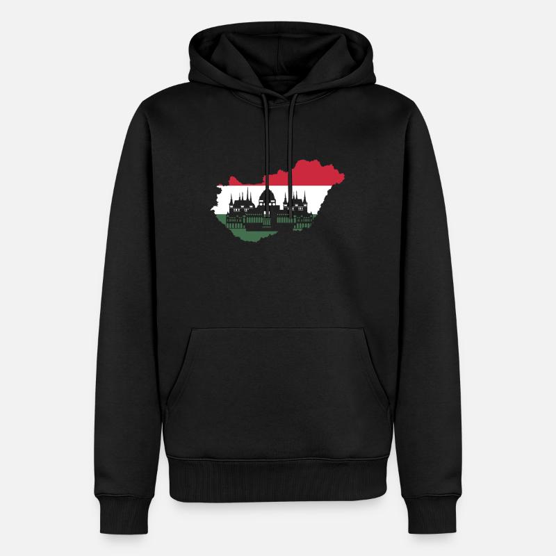 Ungarn Budapest - Männer Premium Bio Hoodie - Schwarz
