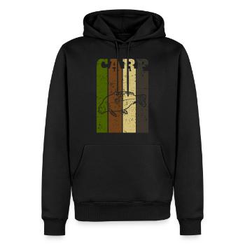Carpes de carpes cadeau carpe Boilie - Sweat à capuche Premium bio Homme - noir - Devant - Nico (187cm)
